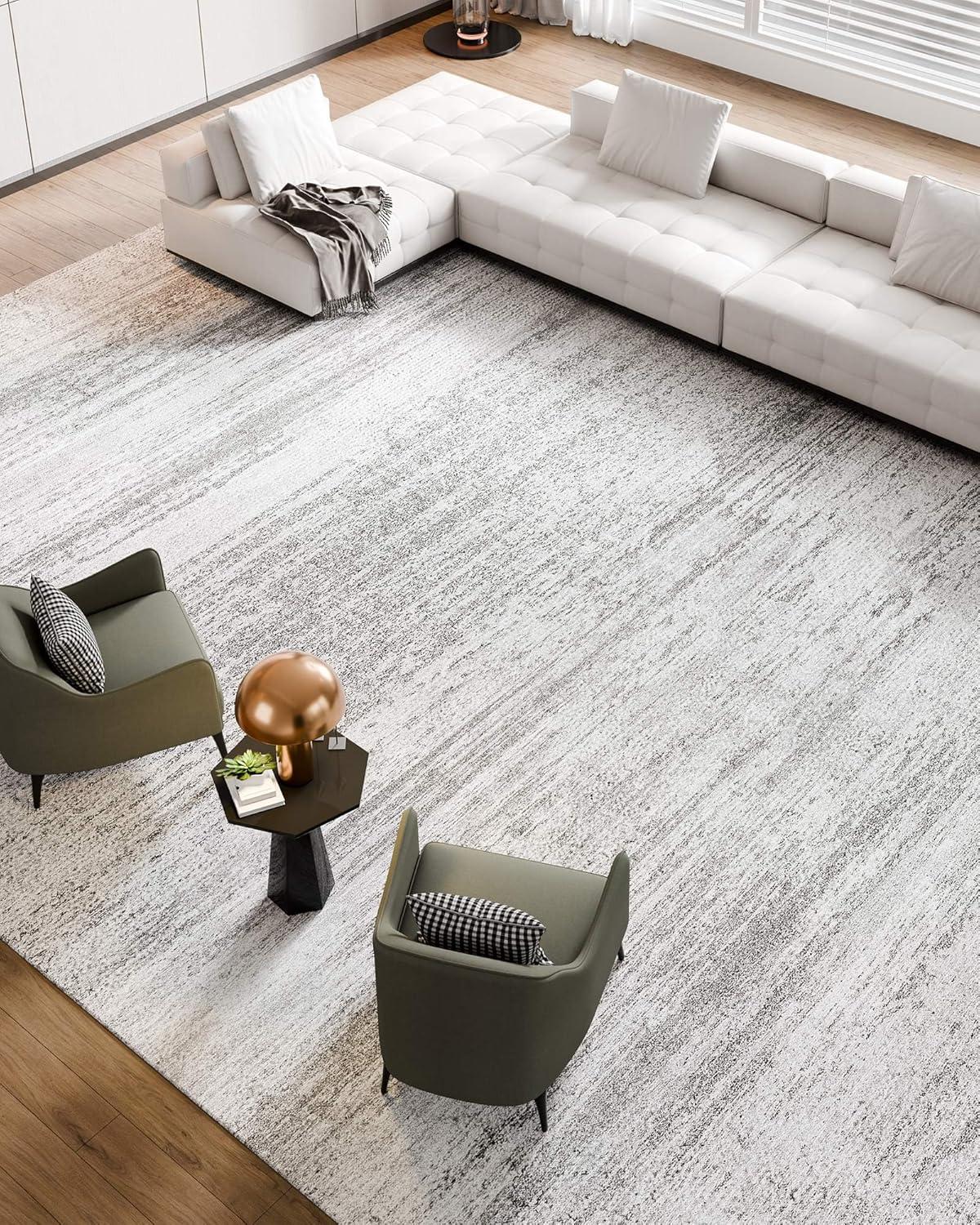 imageVEVOR 6 x 9 ft Area Rug Large Washable Boho Rug NonSlip and TearResistant Soft Carpet Pet ampamp Child Friendly Bohemian Area Rugs Indoor Mat for Bedroom Living Room Kids Room Entryway GrayGrey