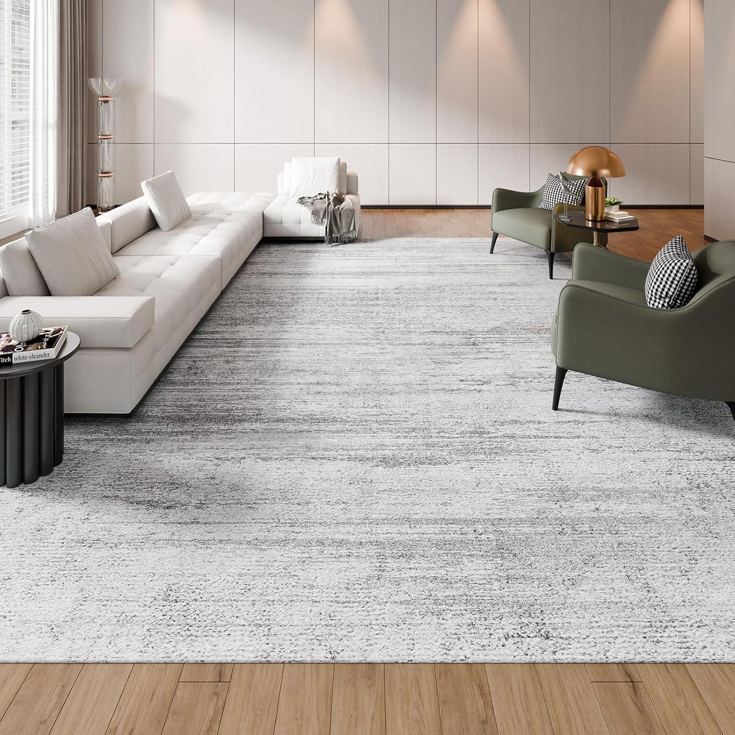 imageVEVOR 6 x 9 ft Area Rug Large Washable Boho Rug NonSlip and TearResistant Soft Carpet Pet ampamp Child Friendly Bohemian Area Rugs Indoor Mat for Bedroom Living Room Kids Room Entryway GrayGrey