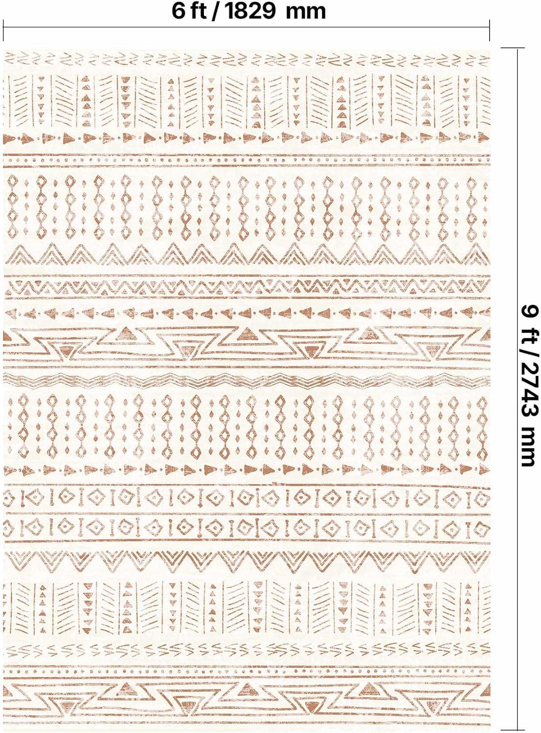 imageVEVOR 6 x 9 ft Area Rug Large Washable Boho Rug NonSlip and TearResistant Soft Carpet Pet ampamp Child Friendly Bohemian Area Rugs Indoor Mat for Bedroom Living Room Kids Room Entryway GrayBeige