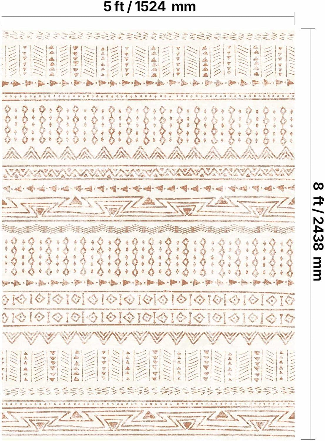 imageVEVOR 6 x 9 ft Area Rug Large Washable Boho Rug NonSlip and TearResistant Soft Carpet Pet ampamp Child Friendly Bohemian Area Rugs Indoor Mat for Bedroom Living Room Kids Room Entryway GrayBeige