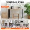 imageVEVOR 30 Inch Adjustable Desk Legs Reinforced Steel Office Table Furniture Set of 4 for DIY 1200 lbs Load Capacity Heavy Duty Quick Installation With Adjustable Foot Cup Black30Height