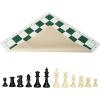imageVEVOR 3in1 Chess Checkers Backgammon Table Set 18 Inch Premium Wooden Chess Table Deluxe Combo Game Table Furniture Set Chess Set Board Game Gift for Family Board GamesWhiteBlack