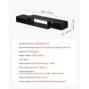 imageVEVOR 59quot Floating TV Stand with Power ampamp USB Outlet Wall Mounted TV Console Entertainment Center Modern Floating Under TV Shelf with Storage for Audio Video Cable Box Game Console Black