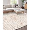 imageVEVOR 6 x 9 ft Area Rug Large Washable Boho Rug NonSlip and TearResistant Soft Carpet Pet ampamp Child Friendly Bohemian Area Rugs Indoor Mat for Bedroom Living Room Kids Room Entryway GrayBeige