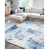 imageVEVOR 6 x 9 ft Area Rug Large Washable Boho Rug NonSlip and TearResistant Soft Carpet Pet ampamp Child Friendly Bohemian Area Rugs Indoor Mat for Bedroom Living Room Kids Room Entryway GrayBlue