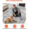 imageVEVOR 6 x 9 ft Area Rug Large Washable Boho Rug NonSlip and TearResistant Soft Carpet Pet ampamp Child Friendly Bohemian Area Rugs Indoor Mat for Bedroom Living Room Kids Room Entryway GrayGrey