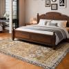 imageVEVOR 6 x 9 ft Area Rug Large Washable Boho Rug NonSlip and TearResistant Soft Carpet Pet ampamp Child Friendly Bohemian Area Rugs Indoor Mat for Bedroom Living Room Kids Room Entryway GrayBrown Green