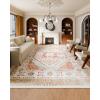 imageVEVOR 6 x 9 ft Area Rug Large Washable Boho Rug NonSlip and TearResistant Soft Carpet Pet ampamp Child Friendly Bohemian Area Rugs Indoor Mat for Bedroom Living Room Kids Room Entryway GrayBrown Red