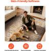 imageVEVOR 6 x 9 ft Area Rug Large Washable Boho Rug NonSlip and TearResistant Soft Carpet Pet ampamp Child Friendly Bohemian Area Rugs Indoor Mat for Bedroom Living Room Kids Room Entryway GrayBrown Green