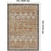 imageVEVOR 6 x 9 ft Area Rug Large Washable Boho Rug NonSlip and TearResistant Soft Carpet Pet ampamp Child Friendly Bohemian Area Rugs Indoor Mat for Bedroom Living Room Kids Room Entryway GrayBrown Green