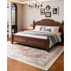 imageVEVOR 6 x 9 ft Area Rug Large Washable Boho Rug NonSlip and TearResistant Soft Carpet Pet ampamp Child Friendly Bohemian Area Rugs Indoor Mat for Bedroom Living Room Kids Room Entryway GrayBrown Red