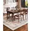 imageVEVOR 6 x 9 ft Area Rug Large Washable Boho Rug NonSlip and TearResistant Soft Carpet Pet ampamp Child Friendly Bohemian Area Rugs Indoor Mat for Bedroom Living Room Kids Room Entryway GrayBrown Red