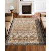 imageVEVOR 6 x 9 ft Area Rug Large Washable Boho Rug NonSlip and TearResistant Soft Carpet Pet ampamp Child Friendly Bohemian Area Rugs Indoor Mat for Bedroom Living Room Kids Room Entryway GrayBrown Green