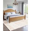 imageVEVOR 6 x 9 ft Area Rug Large Washable Boho Rug NonSlip and TearResistant Soft Carpet Pet ampamp Child Friendly Bohemian Area Rugs Indoor Mat for Bedroom Living Room Kids Room Entryway GrayBeige