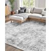 imageVEVOR 6 x 9 ft Area Rug Large Washable Boho Rug NonSlip and TearResistant Soft Carpet Pet ampamp Child Friendly Bohemian Area Rugs Indoor Mat for Bedroom Living Room Kids Room Entryway GrayGrey
