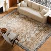 imageVEVOR 6 x 9 ft Area Rug Large Washable Boho Rug NonSlip and TearResistant Soft Carpet Pet ampamp Child Friendly Bohemian Area Rugs Indoor Mat for Bedroom Living Room Kids Room Entryway GrayBrown Green