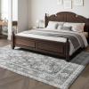 imageVEVOR 6 x 9 ft Area Rug Large Washable Boho Rug NonSlip and TearResistant Soft Carpet Pet ampamp Child Friendly Bohemian Area Rugs Indoor Mat for Bedroom Living Room Kids Room Entryway GrayGrey