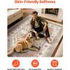 imageVEVOR 6 x 9 ft Area Rug Large Washable Boho Rug NonSlip and TearResistant Soft Carpet Pet ampamp Child Friendly Bohemian Area Rugs Indoor Mat for Bedroom Living Room Kids Room Entryway GrayBrown Red