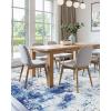 imageVEVOR 6 x 9 ft Area Rug Large Washable Boho Rug NonSlip and TearResistant Soft Carpet Pet ampamp Child Friendly Bohemian Area Rugs Indoor Mat for Bedroom Living Room Kids Room Entryway GrayBlue