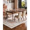 imageVEVOR 6 x 9 ft Area Rug Large Washable Boho Rug NonSlip and TearResistant Soft Carpet Pet ampamp Child Friendly Bohemian Area Rugs Indoor Mat for Bedroom Living Room Kids Room Entryway GrayBrown Red