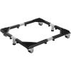 imageVEVOR All Stainless Steel Washing Machine Dolly Cart 1200lbs Heavy Duty Furniture Dolly Adjustable Fridge Stand Base with 4 Lockble Twin Wheels and 2 Strong Feet for Washer Refrigerator and Dryer23in366in