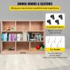 imageVEVOR Cubby Toy Organizer Storage Cabinet 5Compartment Cubby Storage Shelf 48W Kids Toy Storage Cabinet 2Shelf Classroom Cubbies Classroom Furniture for Home Daycare and Preschool Natural8Section Cubby