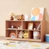 imageVEVOR Cubby Toy Organizer Storage Cabinet 5Compartment Cubby Storage Shelf 48W Kids Toy Storage Cabinet 2Shelf Classroom Cubbies Classroom Furniture for Home Daycare and Preschool Natural5Section Cubby