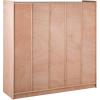 imageVEVOR Cubby Toy Organizer Storage Cabinet 5Compartment Cubby Storage Shelf 48W Kids Toy Storage Cabinet 2Shelf Classroom Cubbies Classroom Furniture for Home Daycare and Preschool Natural8Section Cubby