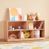 imageVEVOR Cubby Toy Organizer Storage Cabinet 5Compartment Cubby Storage Shelf 48W Kids Toy Storage Cabinet 2Shelf Classroom Cubbies Classroom Furniture for Home Daycare and Preschool Natural5Section Cubby