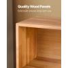 imageVEVOR Cubby Toy Organizer Storage Cabinet 5Compartment Cubby Storage Shelf 48W Kids Toy Storage Cabinet 2Shelf Classroom Cubbies Classroom Furniture for Home Daycare and Preschool Natural2Section Cubby