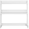 imageVEVOR Desktop Bookshelf Storage Organizer with 5 Shelves for Computer Desk Wooden Shelf Desk Hutch with AntiSlip Feet Pads Desk Top Display Rack for Office Home ampamp Dorm WhiteWhite