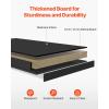 imageVEVOR Desktop Bookshelf Storage Organizer with 5 Shelves for Computer Desk Wooden Shelf Desk Hutch with AntiSlip Feet Pads Desk Top Display Rack for Office Home ampamp Dorm WhiteBlack