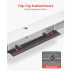 imageVEVOR Floating TV Stand 47 Wall Mounted TV Console Modern Floating Entertainment Center Under TV Shelf with Storage Cabinet for Bedroom ampamp Living Room WhiteWhite