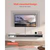 imageVEVOR Floating TV Stand 47 Wall Mounted TV Console Modern Floating Entertainment Center Under TV Shelf with Storage Cabinet for Bedroom ampamp Living Room WhiteWhite