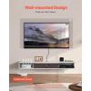 imageVEVOR Floating TV Stand 47 Wall Mounted TV Console Modern Floating Entertainment Center Under TV Shelf with Storage Cabinet for Bedroom ampamp Living Room WhiteWhite