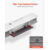 imageVEVOR Floating TV Stand 47 Wall Mounted TV Console Modern Floating Entertainment Center Under TV Shelf with Storage Cabinet for Bedroom ampamp Living Room WhiteWhite