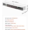 imageVEVOR Floating TV Stand 47 Wall Mounted TV Console Modern Floating Entertainment Center Under TV Shelf with Storage Cabinet for Bedroom ampamp Living Room WhiteWhite