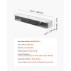 imageVEVOR Floating TV Stand 47 Wall Mounted TV Console Modern Floating Entertainment Center Under TV Shelf with Storage Cabinet for Bedroom ampamp Living Room WhiteWhite