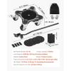 imageVEVOR Furniture Dolly Maximum Load 1200 lbs Heavy Duty Furniture Movers with 5 360 Rotation Wheels Carbon Steel Panel Furniture Lift Slider Tool Set for Appliances Sofa Fridge Washing Machine63x63