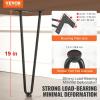 imageVEVOR Hairpin Table Legs 28quot Set of 4 Desk Legs 900lbs Load Capacity Hairpin Desk Legs 3 Rods for Desk Chairs Bench Dining End Table Solid Carbon Steel Heavy Duty Furniture Legs BlackHairpin2 rods