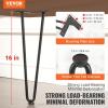 imageVEVOR Hairpin Table Legs 28quot Set of 4 Desk Legs 900lbs Load Capacity Hairpin Desk Legs 3 Rods for Desk Chairs Bench Dining End Table Solid Carbon Steel Heavy Duty Furniture Legs BlackHairpin2 rods