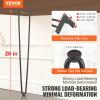 imageVEVOR Hairpin Table Legs 28quot Set of 4 Desk Legs 900lbs Load Capacity Hairpin Desk Legs 3 Rods for Desk Chairs Bench Dining End Table Solid Carbon Steel Heavy Duty Furniture Legs BlackHairpin2 rods