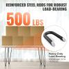 imageVEVOR Hairpin Table Legs 28quot Set of 4 Desk Legs 900lbs Load Capacity Hairpin Desk Legs 3 Rods for Desk Chairs Bench Dining End Table Solid Carbon Steel Heavy Duty Furniture Legs BlackHairpin2 rods
