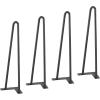imageVEVOR Hairpin Table Legs 28quot Set of 4 Desk Legs 900lbs Load Capacity Hairpin Desk Legs 3 Rods for Desk Chairs Bench Dining End Table Solid Carbon Steel Heavy Duty Furniture Legs BlackHairpin2 rods