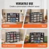 imageVEVOR Media Storage Cabinet DVD Cabinet with Doors and Shelves CD Storage Adjustable DVD Shelf Protects ampamp Organizes Music Movie Video Games or CollectionsEspresso