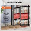 imageVEVOR Media Storage Cabinet DVD Cabinet with Doors and Shelves CD Storage Adjustable DVD Shelf Protects ampamp Organizes Music Movie Video Games or CollectionsEspresso
