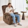 imageVEVOR Power Lift Recliner Chair Dual Motor Lift Chair with Heat and Massage for Elderly 2 Cup Holders and USB Port Infinite Position Adjustment Electric Recliner Large BrownLargeBrown