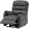 imageVEVOR Power Lift Recliner Chair Dual Motor Lift Chair with Heat and Massage for Elderly 2 Cup Holders and USB Port Infinite Position Adjustment Electric Recliner Large BrownMediumDark Gray