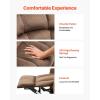 imageVEVOR Power Lift Recliner Chair Dual Motor Lift Chair with Heat and Massage for Elderly 2 Cup Holders and USB Port Infinite Position Adjustment Electric Recliner Large BrownLargeBrown
