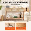 imageVEVOR Rattan Console Table Entryway Table with 3 Storage Drawers Hallway Table with Natural Rattan Sliding Door Console Sofa Table for Living Room Study Entryway Or TV Wall Natural